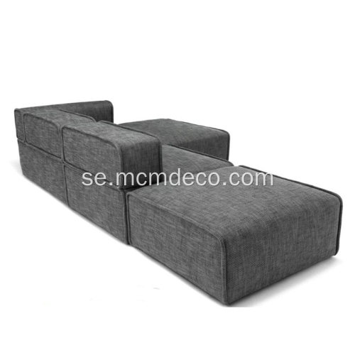 Quadra Carbon Gray Right Sectional Soffa